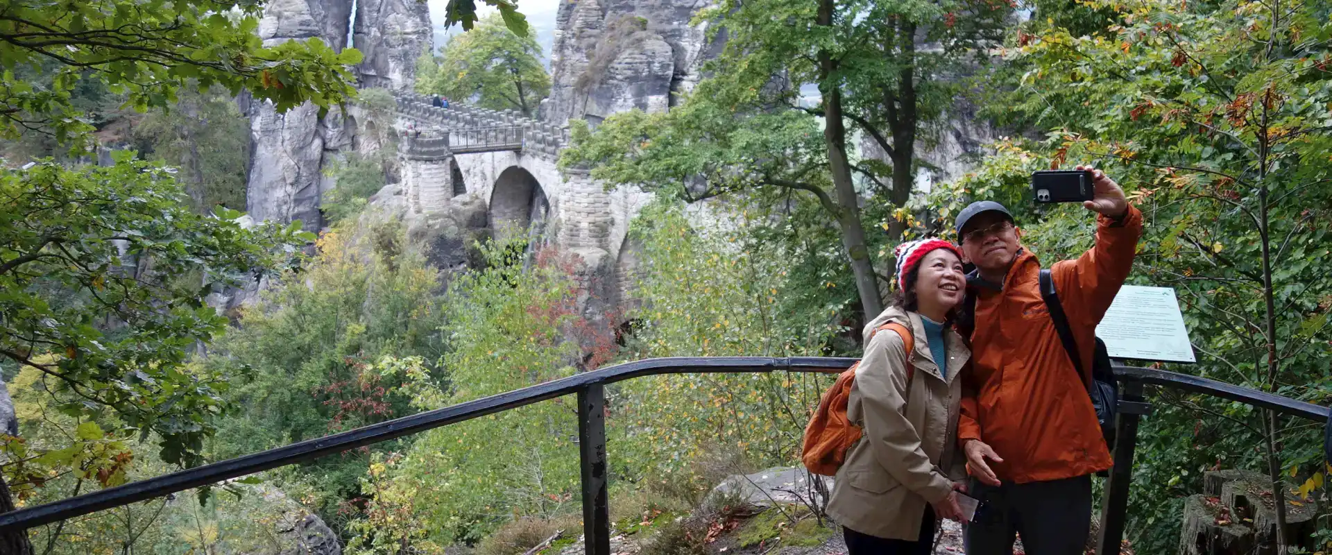 Bastei bridge viewpoint