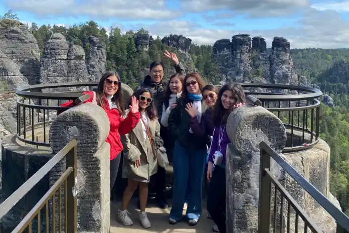 Saxon Switzerland from Dresden — Bastei viewpoint