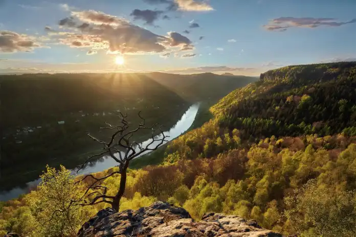 Bohemian and Saxon Switzerland National Parks from Prague