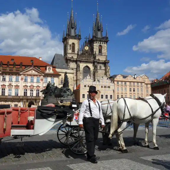 Old Town Square - Prague carriage ride
