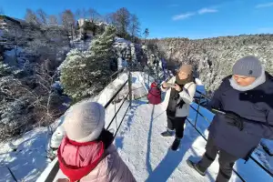Bastei Bridge viewpoint in Winter