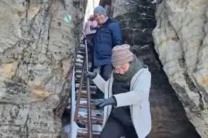 Tisa Rocks Labyrinth in Winter