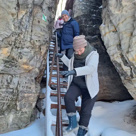 Tisa Rocks Labyrinth in Winter