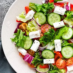 Vegetable Salad with Feta Cheese