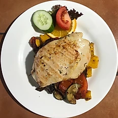Grilled Chicken Breast with Mozzarella and Sun-dried Tomatoes