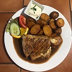 Pork Stuffed with Ham, Cheese, Bacon, Onion and Peppers